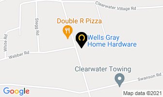 Wells Gray Home Hardware in Clearwater map