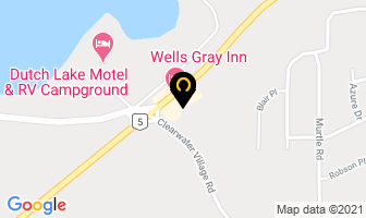 Wells Gray Inn Pub in Clearwater map