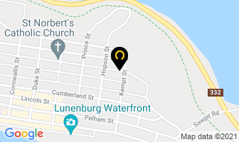 Wellshire B & B in Lunenburg map