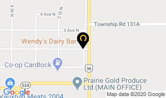 Wendy's Dairy Bar in Sherwood Park map