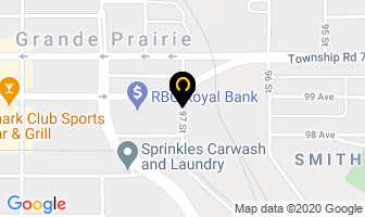 Wendy's Restaurant in Grande Prairie map