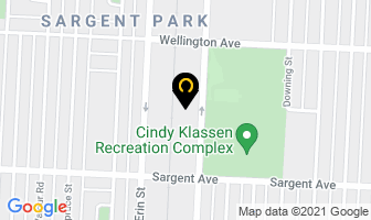 Wesley Machine Shop in Winnipeg map