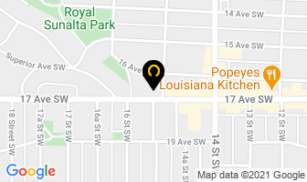 West 17Th Avenue Dental Care in Calgary map