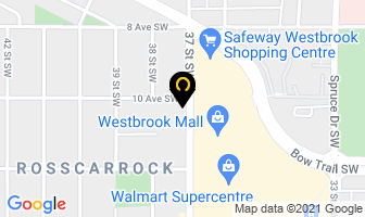 West Calgary Dental Group in Calgary map