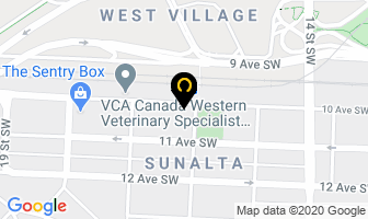 West End Legal Centre in Calgary map