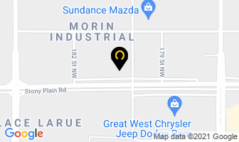 West End Nissan in Edmonton map
