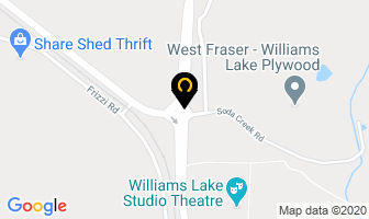 West Fraser Timber Co Main Office in Williams Lake map