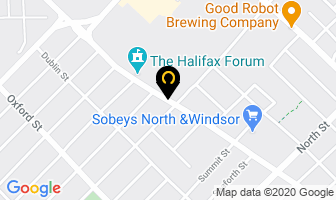 West Halifax Optometry Windsor & Almon Building in Halifax map