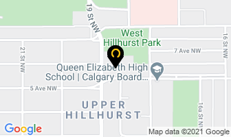 West Hillhurst Community Association in Calgary map