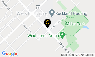 West Lorne Baptist Church in West Lorne map
