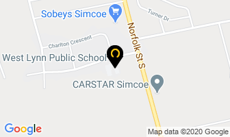 West Lynn Public School in Simcoe map