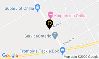 West Street Storage in Orillia map