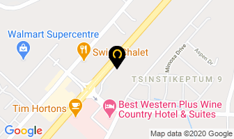 Westbank Self Storage in Central Okanagan map