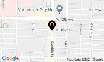 Westcoast Medicann in Vancouver map