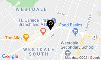 Westdale Bumblebean in Hamilton map