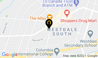 Westdale Jewellers in Hamilton map