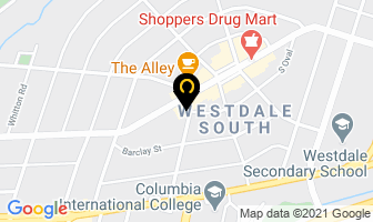 Westdale Laundromat in Hamilton map