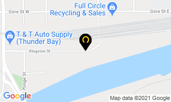 Western Grain By-Products Storage Ltd in Thunder Bay map