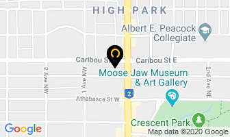 Western Pizza Express in Moose Jaw map