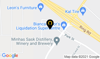 Western Pizza Head Office in Regina map