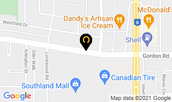 Westfield Twins in Regina map