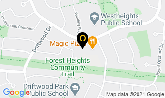Westheights Veterinary Hospital in Kitchener map