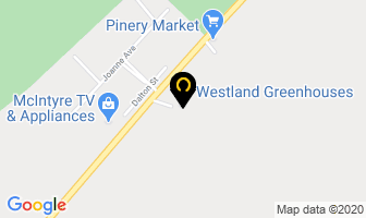Westland Greenhouses in Westlock map
