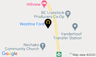 Westline Ford Ltd in Vanderhoof map