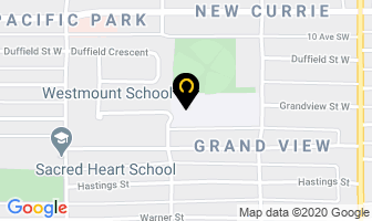 Westmount School in Moose Jaw map
