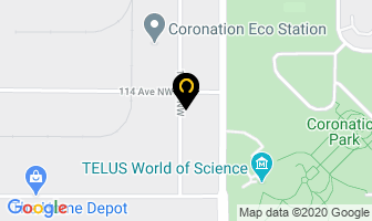 Westmount Tailors in Edmonton map