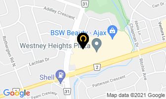 Westney Spine Care in Barrie map