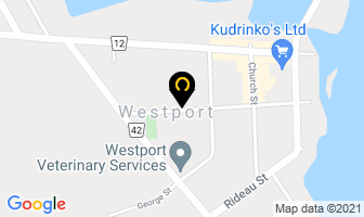 Westport Canoe in Westport map