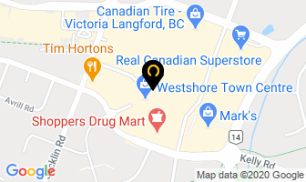 Westshore Lottery Centre in Victoria map
