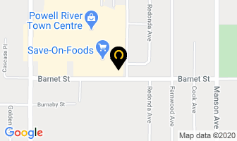 Westview Barbers in Powell River map