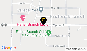 Wevursky in Fisher Branch map
