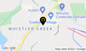 Whiski Jack Resorts in Whistler map