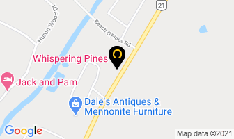 Whispering Pines Motel in Westlock map