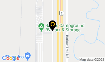 Whispering Spruce Campgrounds Inc in Rocky View County map