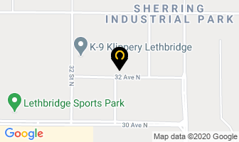 Whissell Contracting Ltd in Lethbridge map