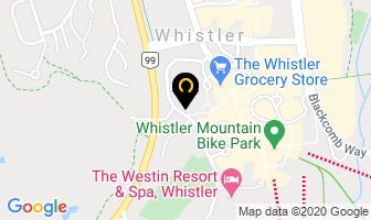 Whistler Core Adventures Ltd in Whistler map