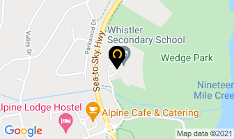 Whistler Secondary-A Community School in Whistler map