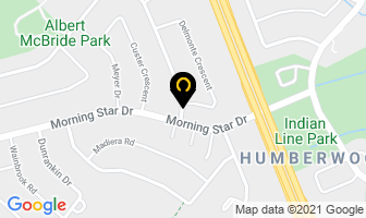 White Dry Cleaners in Mississauga map