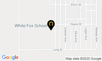 White Fox School in White Fox map