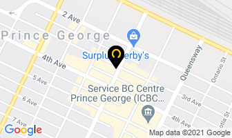 White Goose Bistro in Prince George map