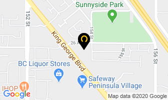 White Rock Glass Ltd in Surrey map
