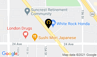 White Rock Honda Direct Parts in Surrey map
