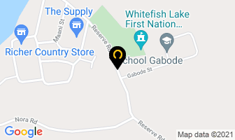Whitefish Community Centre in Sudbury District map