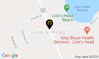 White's Garage in Lion's Head map