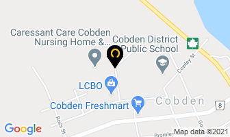 Whitewater Public Library-Cobden Branch in Cobden map