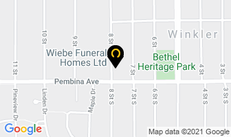 Wiebe Funeral Homes Ltd in Blenheim map